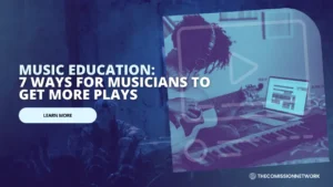 Musician in her bedroom studio recording music, representing ways to get more plays on songs