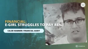 Thumbnail for the show 'Caleb Hammer: Financial Audit' featuring the text 'E-Girl Struggles To Pay Rent | Financial Audit